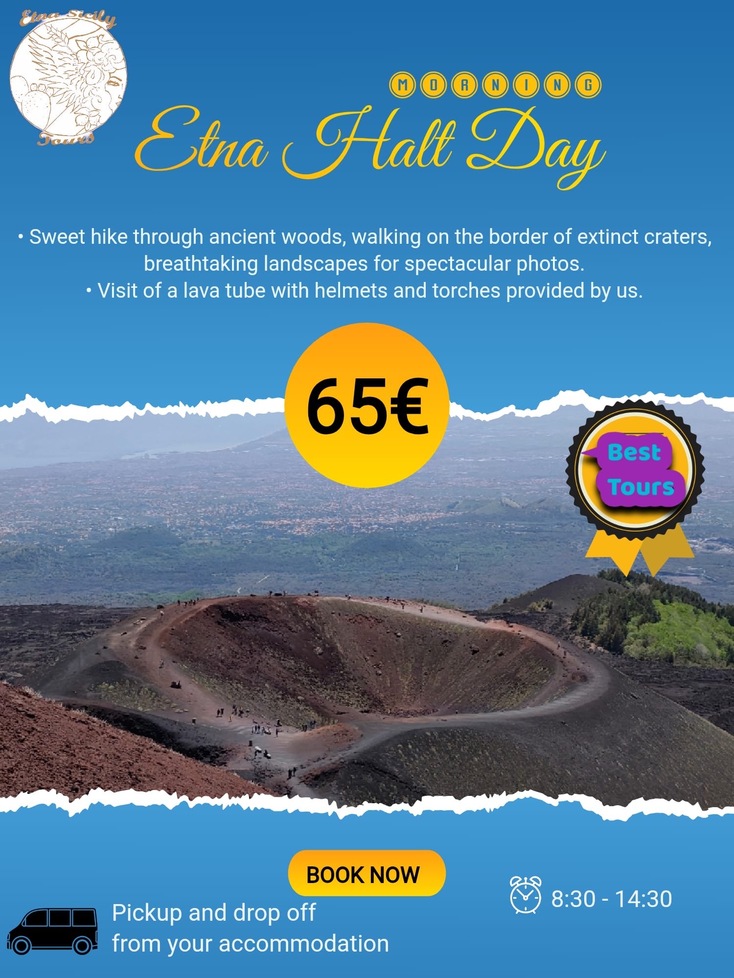 Day Tours in Sicily: Etna, Airport & City Transfers